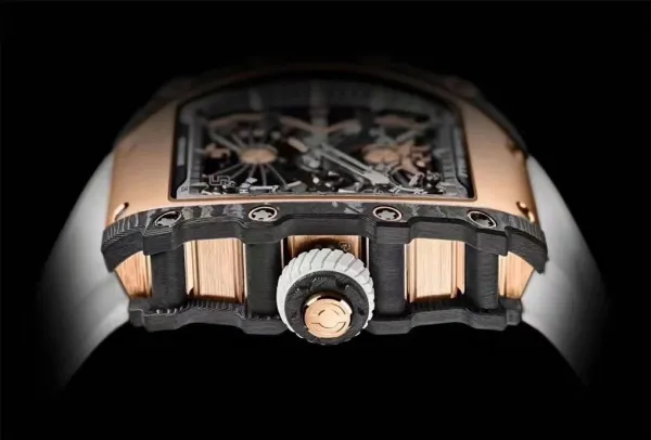 Richard Mille RM 21-01 Tourbillon Aerodyne Rose Gold Carbon Fiber Watch Watches - 9