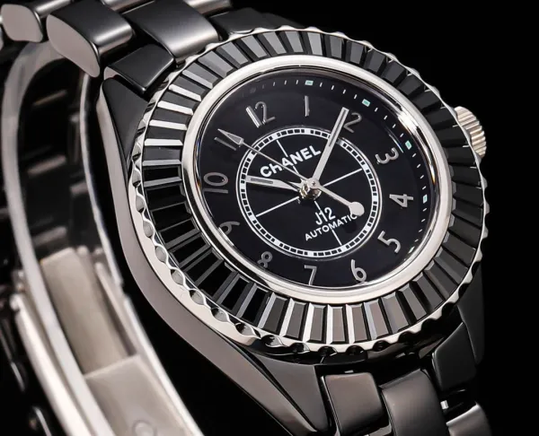 Chanel J12 Automatic White Ceramic Diamond Bezel Watch Watches - 16