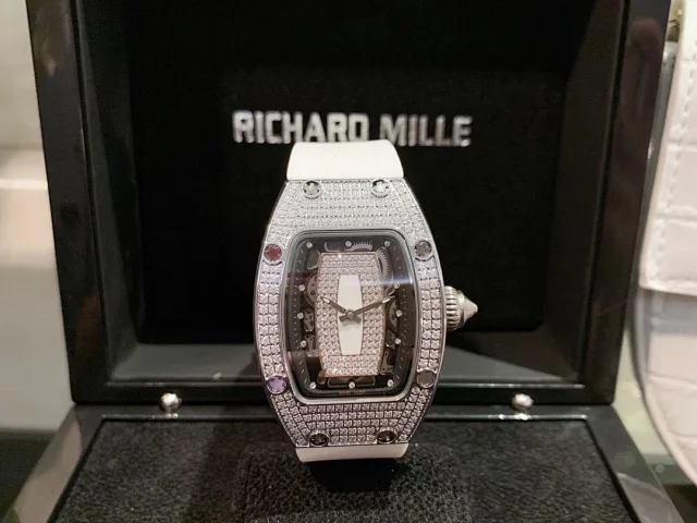 Richard Mille Watches RM 007-1 diamond-set tonneau watch product detail image 1
