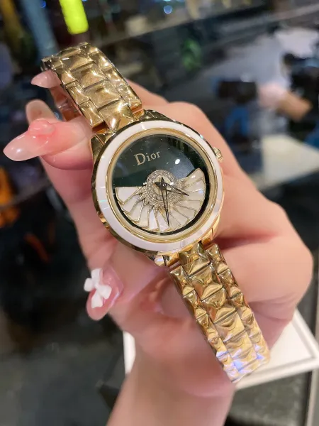 Dior La D de Dior Mother-of-Pearl Dial Silver Watch Watches - 11