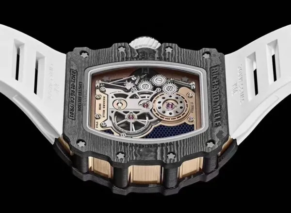 Richard Mille RM 21-01 Tourbillon Aerodyne Rose Gold Carbon Fiber Watch Watches - 11