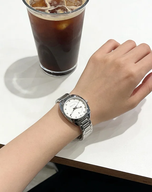 Gucci Watches G-logo dial stainless steel bracelet watch product detail image 14