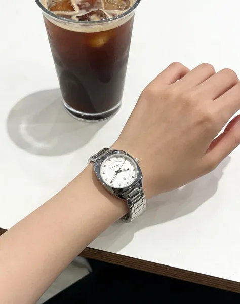 Gucci G-Timeless Mini White Dial Stainless Steel Watch Watches - 15
