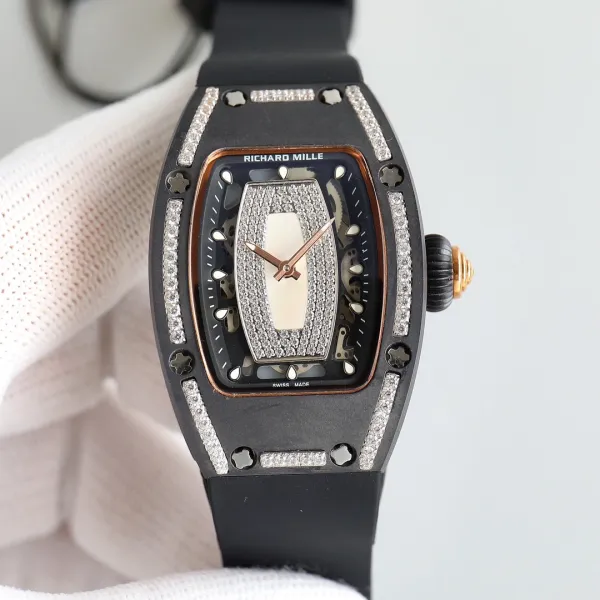 Richard Mille RM 07-01 Red Sapphire Dial Black Ceramic Watch Watches - 6