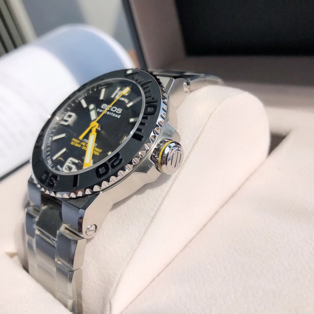 Design Epos Chrono Blue Automatic Diver Watch Watches - 8