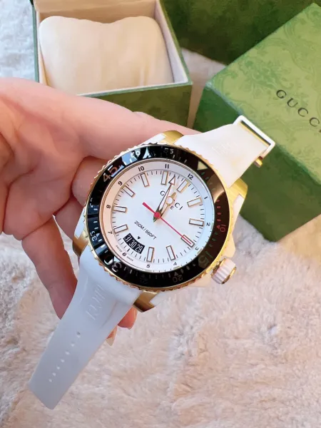 Gucci Dive Snake White Gold Watch Watches - 38
