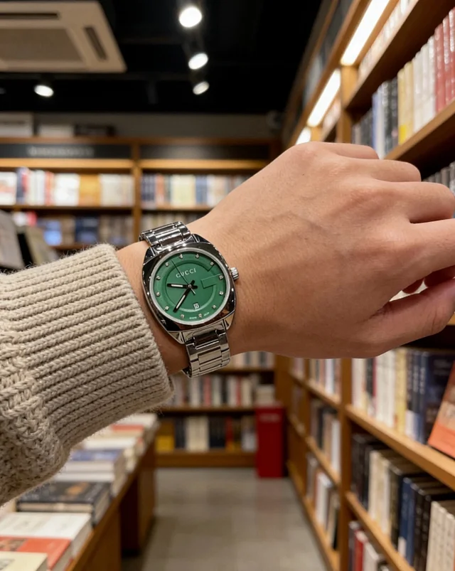 Gucci Watches G-logo dial stainless steel bracelet watch product detail image 4