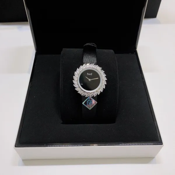 Design Piaget Limelight Gala Black Dial Diamond Bezel Watch Watches - 18
