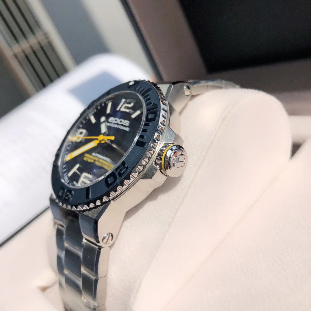 Design Epos Chrono Blue Automatic Diver Watch Watches - 17