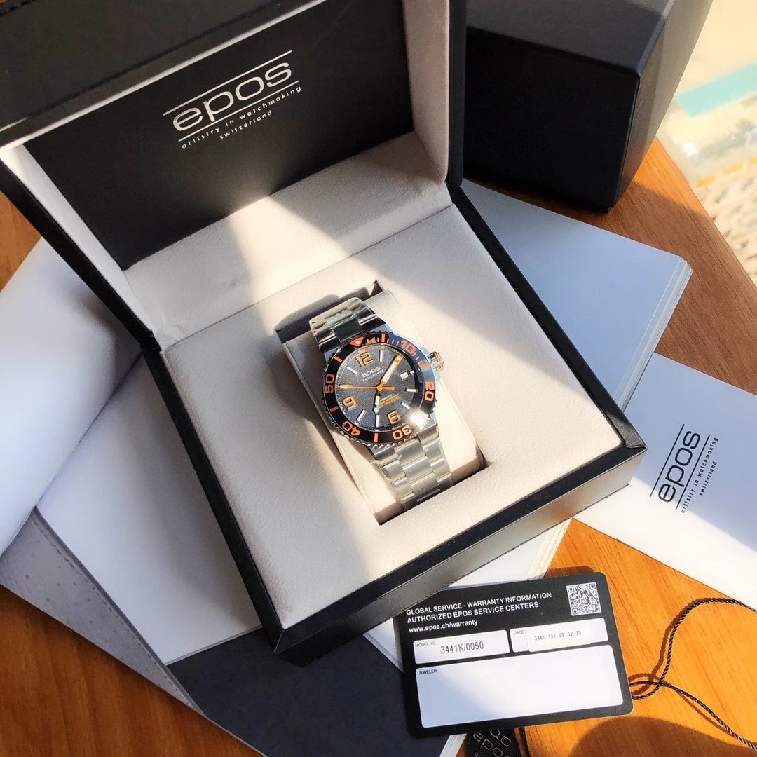 Design Epos Chrono Blue Automatic Diver Watch Watches - 23