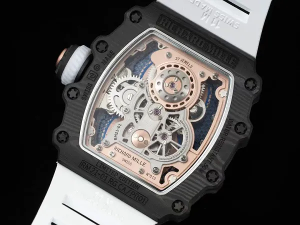 Richard Mille RM 21-01 Tourbillon Aerodyne Rose Gold Carbon Fiber Watch Watches - 20