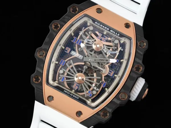 Richard Mille RM 21-01 Tourbillon Aerodyne Rose Gold Carbon Fiber Watch Watches - 17