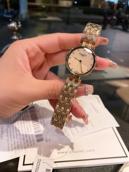 Dior La D de Dior Black Dial Gold-Tone Watch Watches - 26