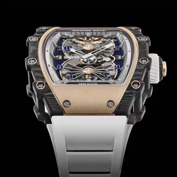 Richard Mille RM 21-01 Tourbillon Aerodyne Rose Gold Carbon Fiber Watch Watches - 7