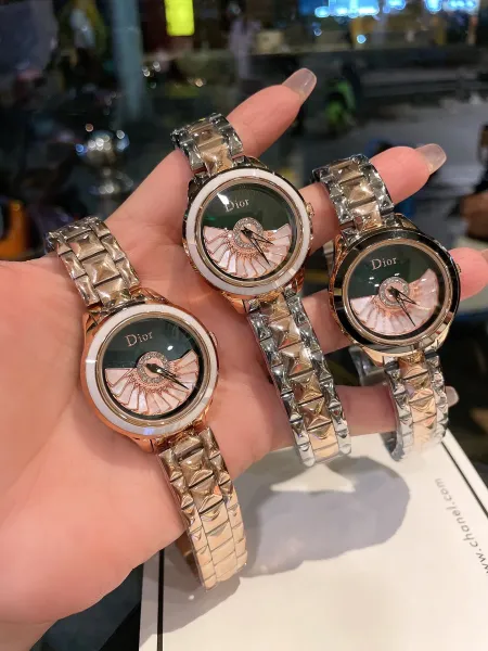 Dior La D de Dior Mother-of-Pearl Dial Silver Watch Watches - 3
