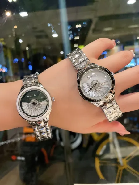Dior La D de Dior Mother-of-Pearl Dial Silver Watch Watches - 27