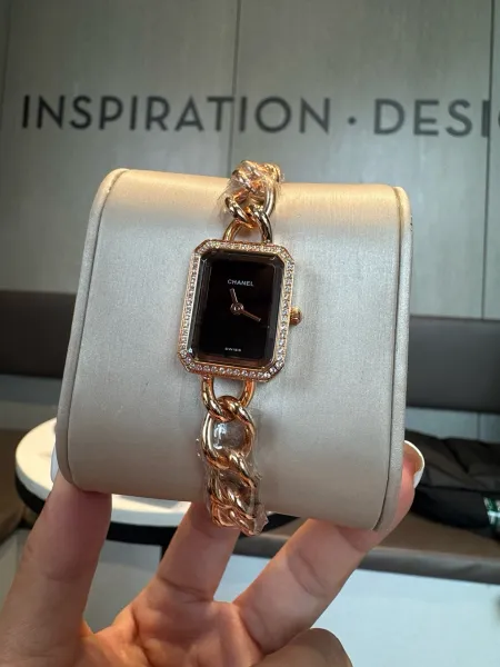 Chanel Première Rock Black Dial Rose Gold Diamond-Set Watch Watches - 6