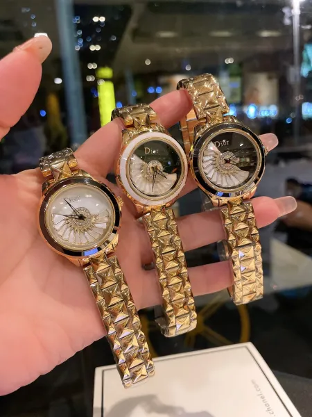 Dior La D de Dior Mother-of-Pearl Dial Silver Watch Watches - 18