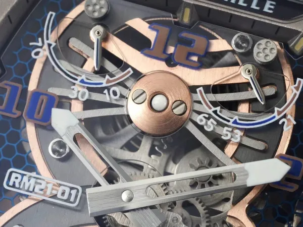 Richard Mille RM 21-01 Tourbillon Aerodyne Rose Gold Carbon Fiber Watch Watches - 18