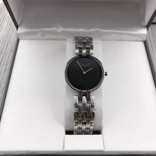 Dior La D de Dior Black Dial Silver-tone Steel Watch Watches - 7