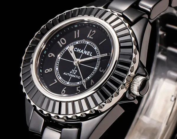 Chanel J12 Automatic White Ceramic Diamond Bezel Watch Watches - 15