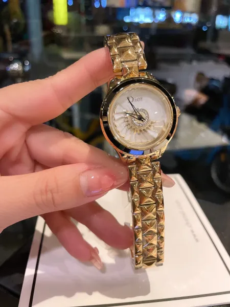 Dior La D de Dior Mother-of-Pearl Dial Silver Watch Watches - 13