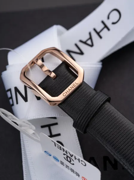 Chanel Mademoiselle Privé Watch Black and Gold Quartz Watch with Leather Strap Watches - 31