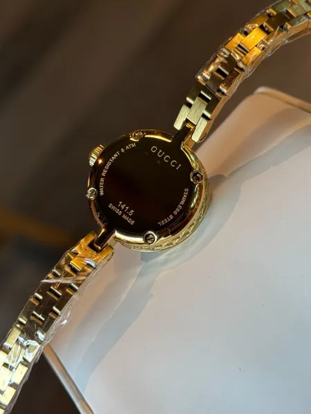 Gucci G-Timeless Mini Black Dial Gold-Tone Diamond-Set Watch Watches - 19