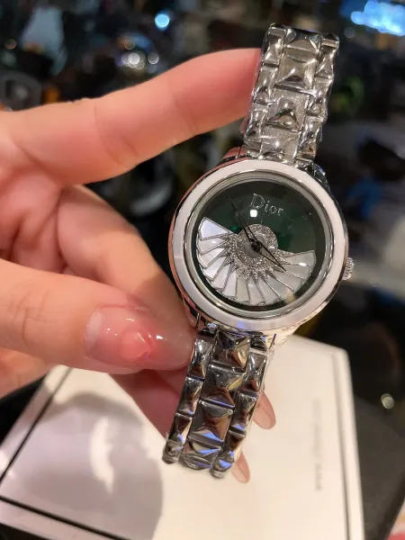 Dior La D de Dior Mother-of-Pearl Dial Silver Watch Watches - 24