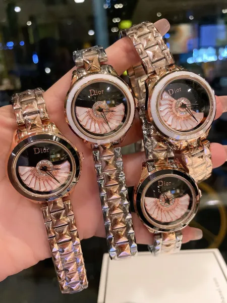 Dior La D de Dior Mother-of-Pearl Dial Silver Watch Watches - 5