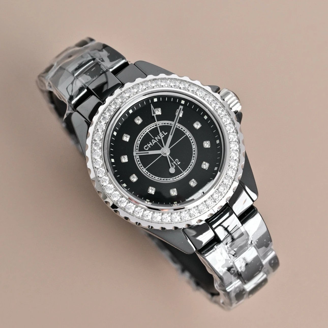 Chanel Watches J12 ceramic bracelet watch with crystal-set bezel image 9