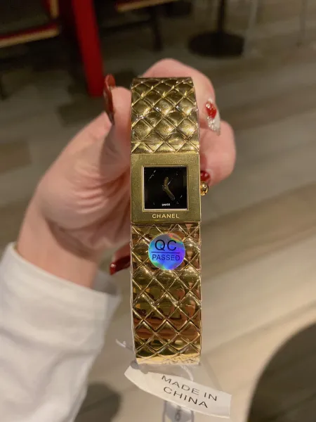 Chanel Première Re-Edition Silver Quilted Metal Watch Watches - 21
