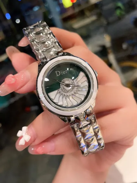 Dior La D de Dior Mother-of-Pearl Dial Silver Watch Watches - 25