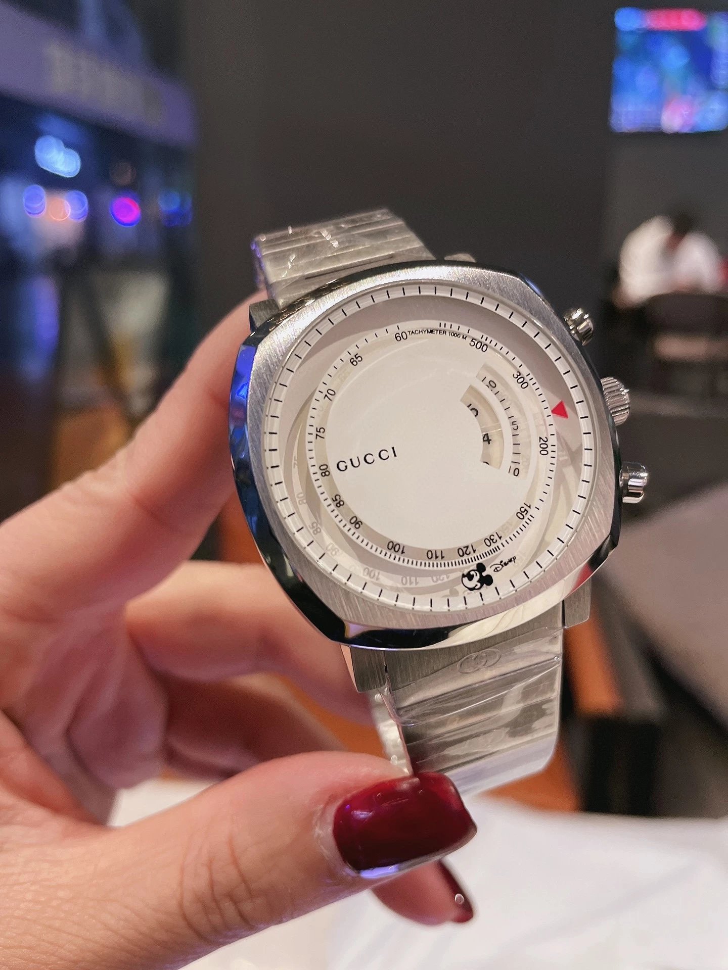 Gucci Watches Mickey Mouse Dial Watch with Date Display image 4