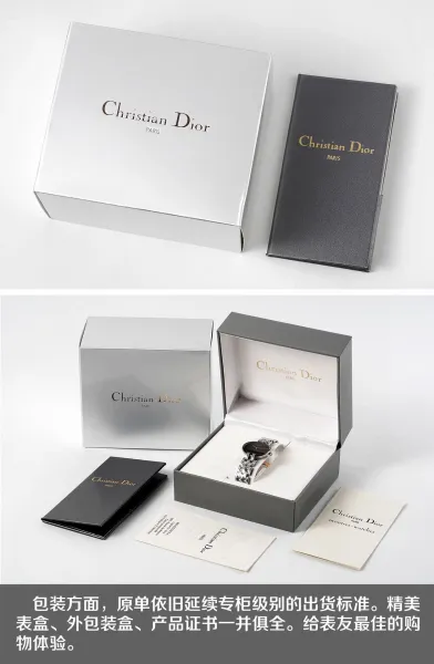Dior La D de Dior Black Dial Silver-tone Steel Watch Watches - 35
