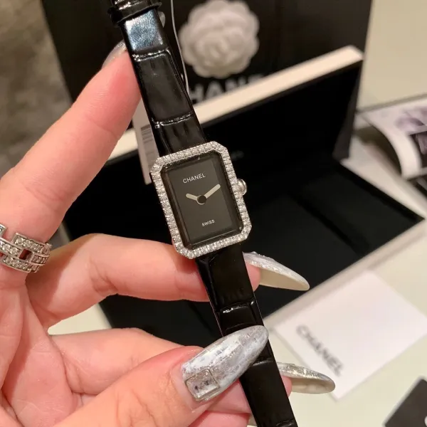 Chanel Première Black Diamond-Set Quartz Watch Watches - 13