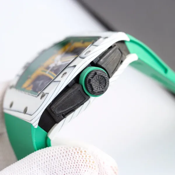 Richard Mille RM 011 Felipe Massa Green and Yellow Chronograph Mechanical Watch Watches - 17