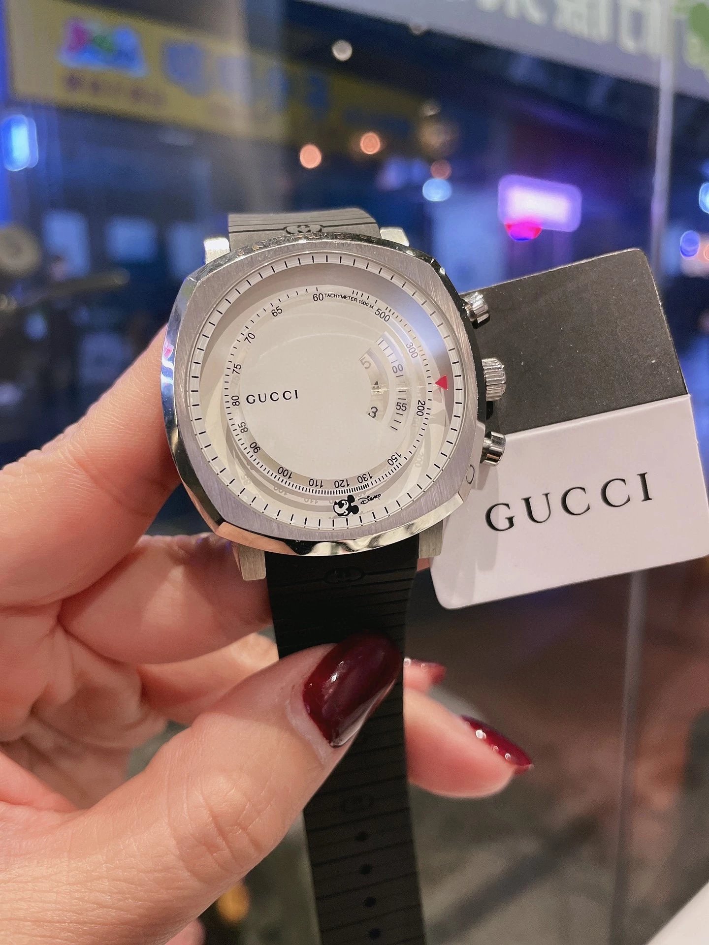 Gucci Watches Mickey Mouse Dial Watch with Date Display image 11