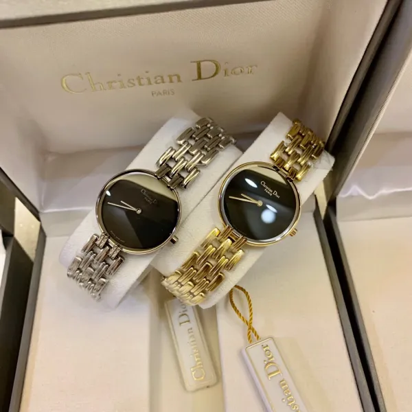 Dior La D de Dior Black Dial Silver-tone Steel Watch Watches - 15