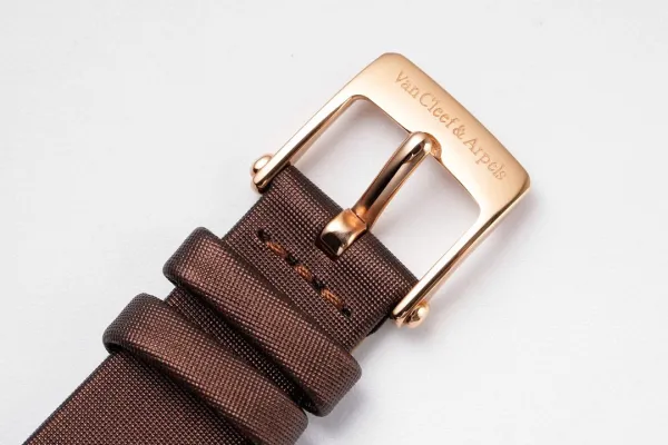 Van Cleef & Arpels Alhambra Black Dial Rose Gold Diamond Watch Watches - 79