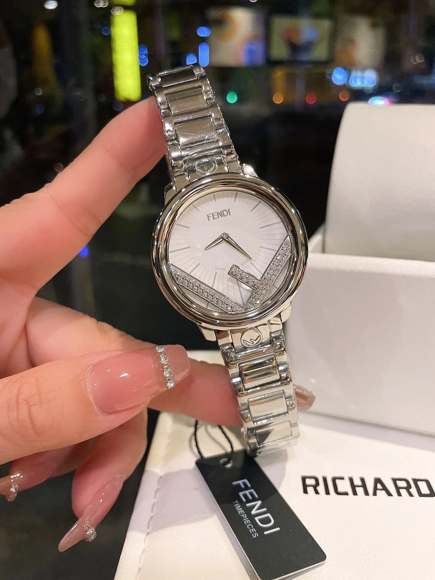Fendi Watch Silver D