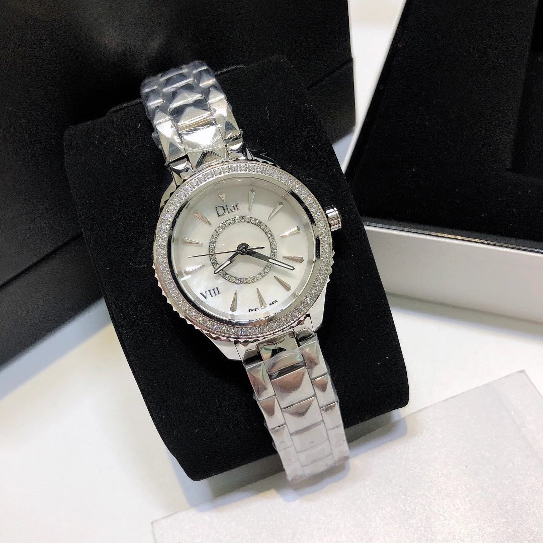Dior VIII Rose Gold Diamond-Set Quartz Watch Watches - 4