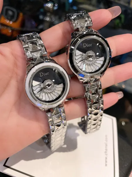 Dior La D de Dior Mother-of-Pearl Dial Silver Watch Watches - 20