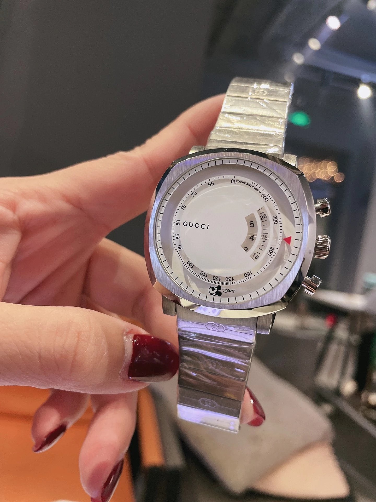 Gucci Watches Mickey Mouse Dial Watch with Date Display image 2