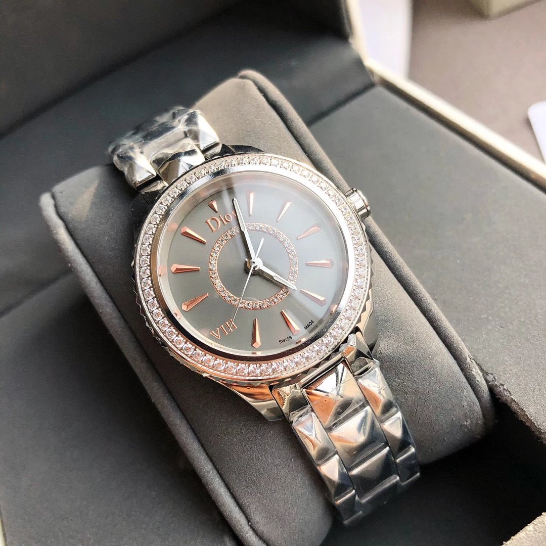 Dior VIII Rose Gold Diamond-Set Quartz Watch Watches - 16