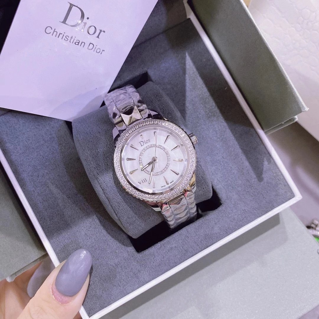 Dior VIII Rose Gold Diamond-Set Quartz Watch Watches - 6