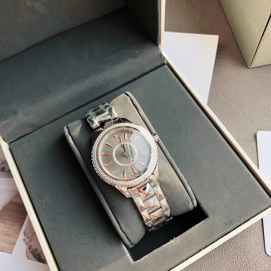 Dior VIII Rose Gold Diamond-Set Quartz Watch Watches - 15