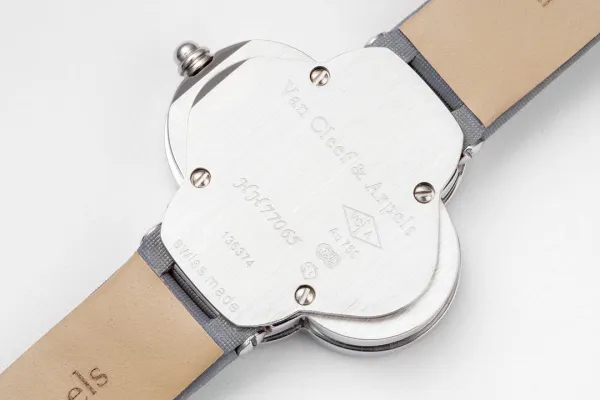 Van Cleef & Arpels Alhambra Black Dial Rose Gold Diamond Watch Watches - 69