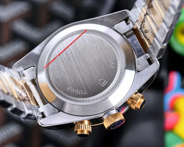 Design Tudor Black Bay Chrono S&G Gold Beige Dial Mechanical Watch Watches - 63