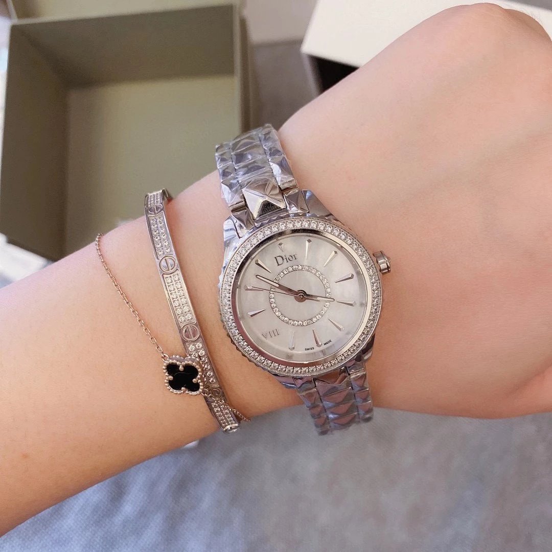Dior VIII Rose Gold Diamond-Set Quartz Watch Watches - 8